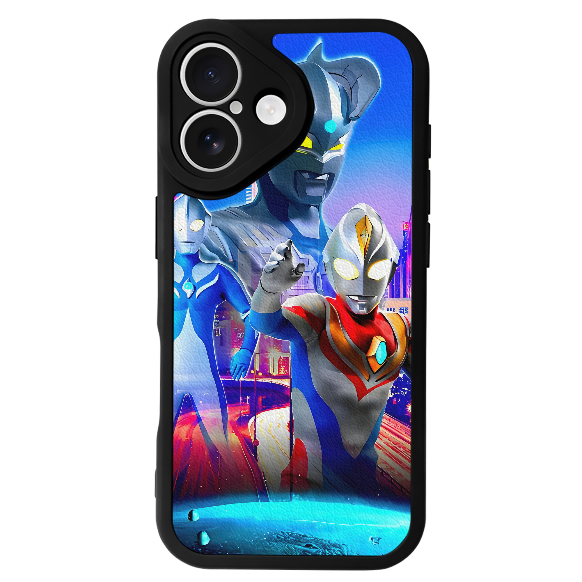 （画像用） ウルトラマン Ultraman 【iPhone 16シリーズ対応】シリコンスマホケース（レザー調） 材質：シリコン